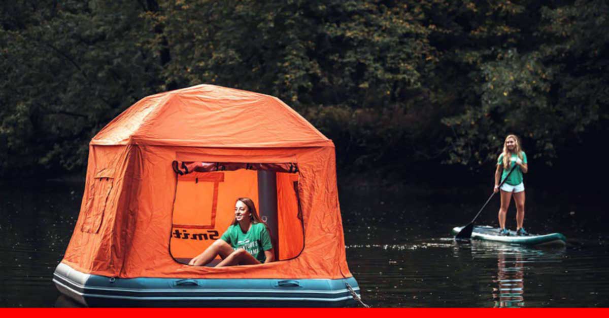 The First Floating Tent That Allows Sleeping Under the Stars, on the Water