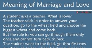 Inspirational Story about the True Meaning of Love and Marriage